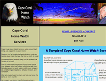 Tablet Screenshot of capecoral-homewatch.com